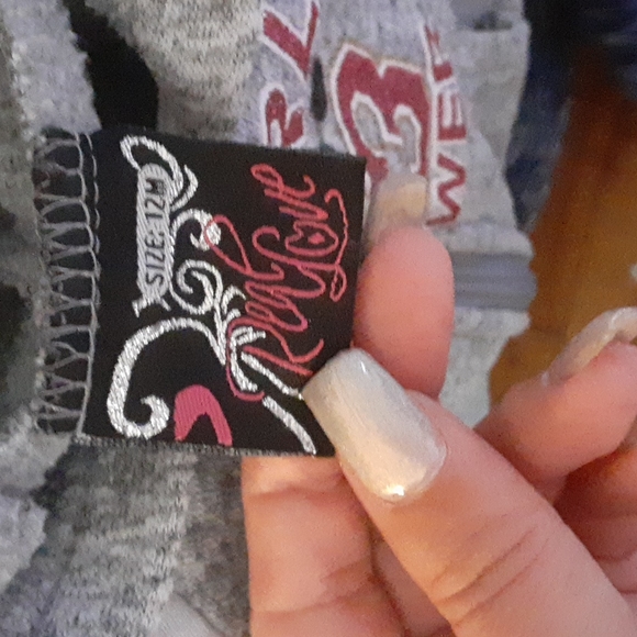 Real Love Girl Power Gray Hoodie Size 12M - Picture 4 of 5